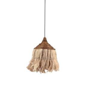 SUSPENSION EN FEUILLES D'ABACA NATURELLES Ø36X48CM TAN TAN