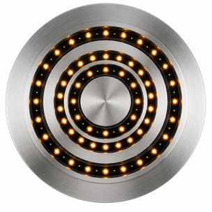 Round 3D 750- Inserto Camino Decorativo ad Acqua Senza Calore Ø75x17 cm con Effetto Fiamma a LED 3D