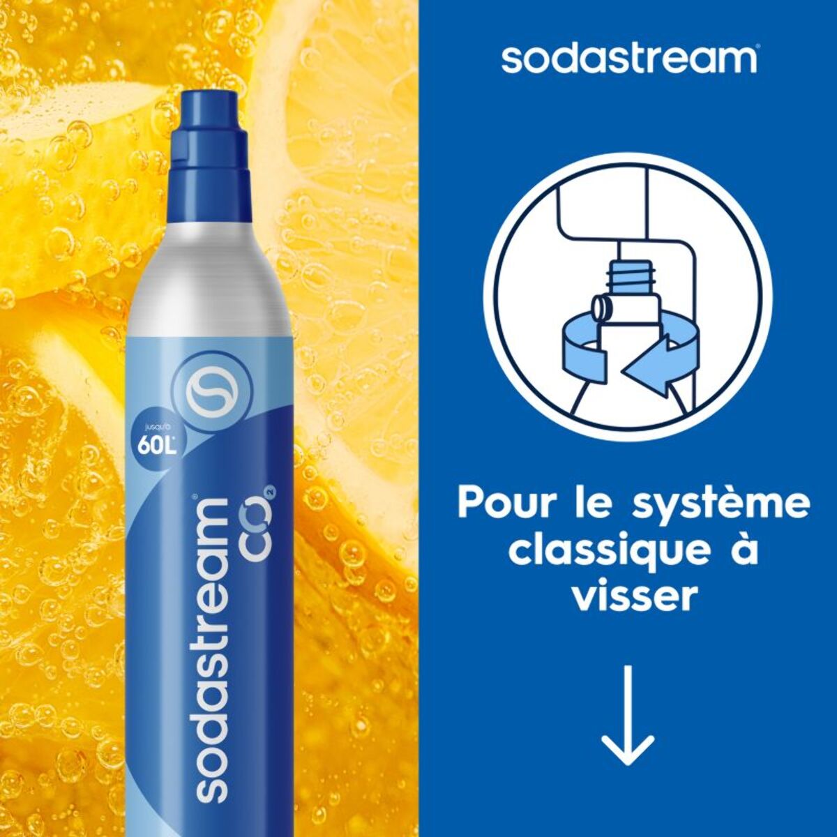 Cylindre CO2 SODASTREAM Recharge CO2 supplément Originale à vis