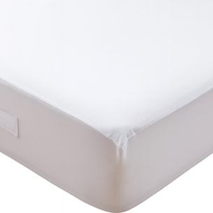 Protege Matelas 100% Polyester 75gsm Quilte Blanc