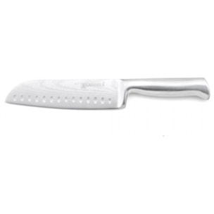 Couteau santoku argent   - "nouvelle vague