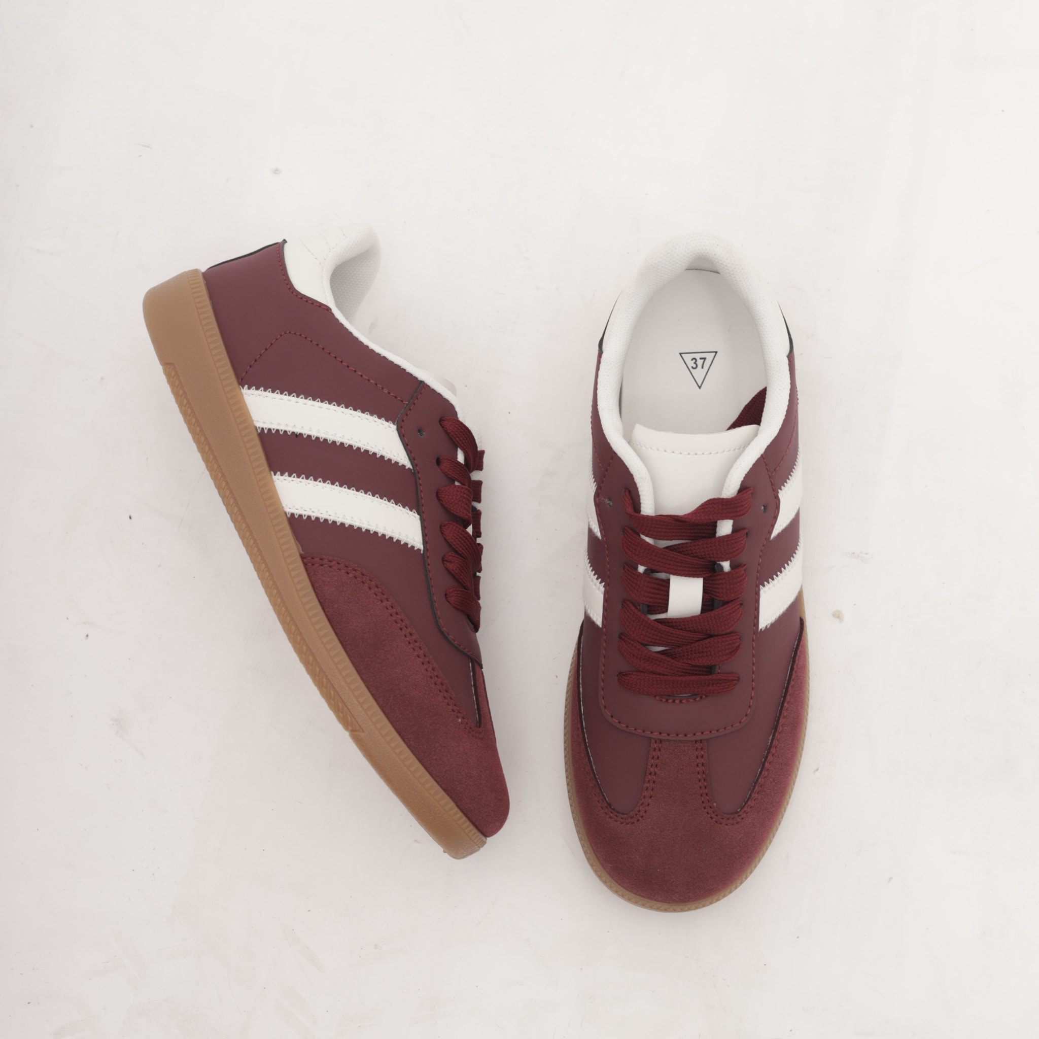 SNEAKERS FLAT BORDEAUX