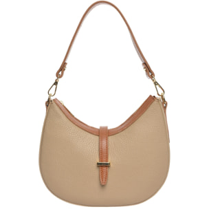 Borsa a spalla Anna Luchini Beige