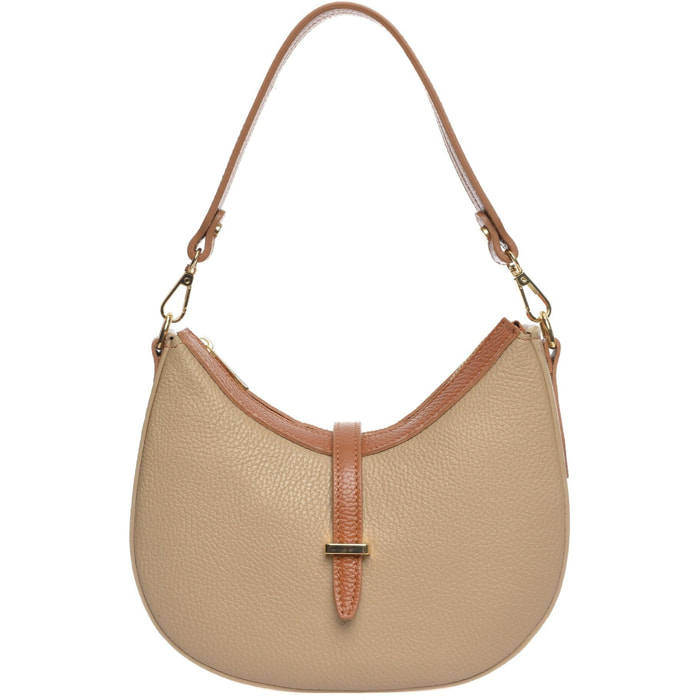 Borsa a spalla Anna Luchini Beige