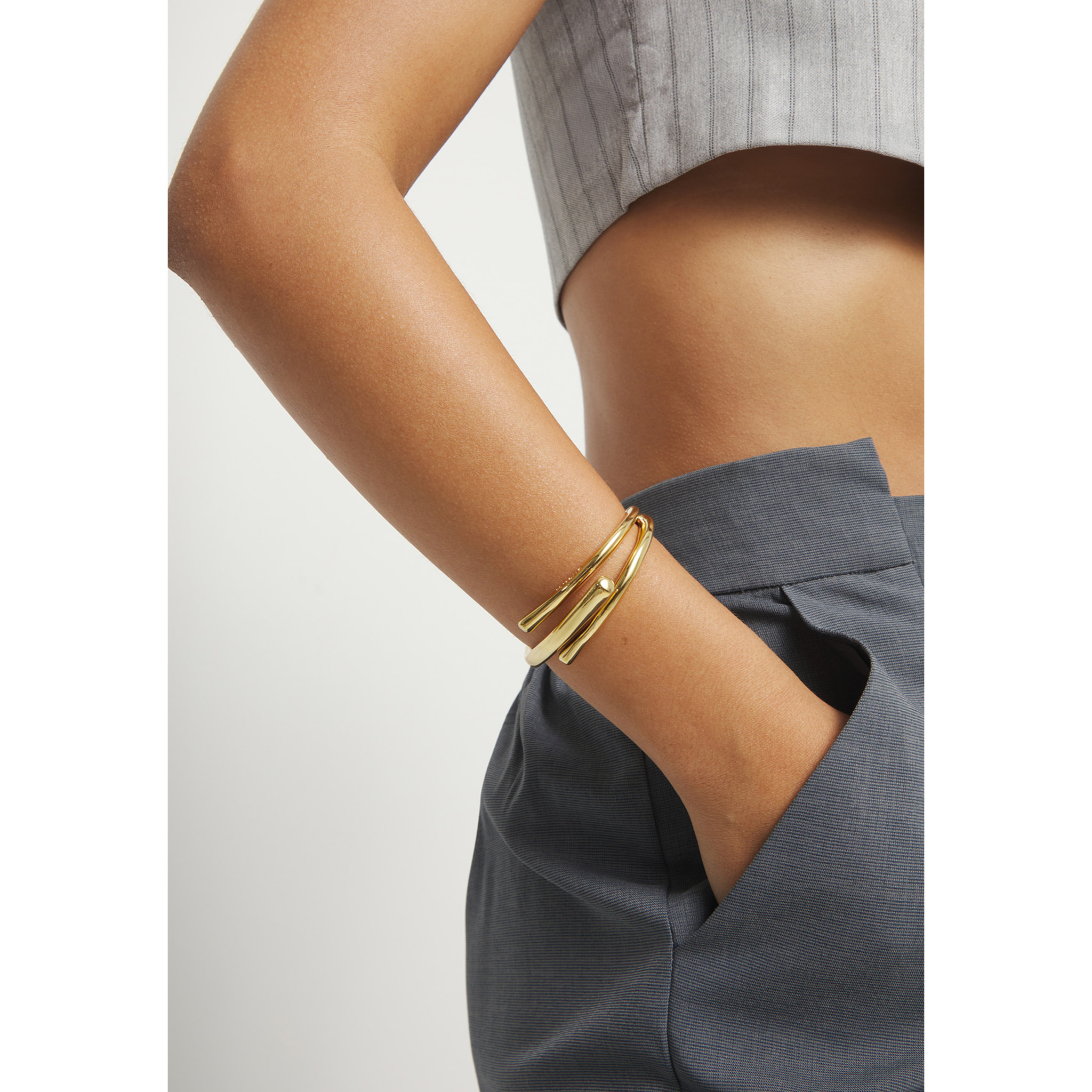 Pulsera RAÍCES DORADO L