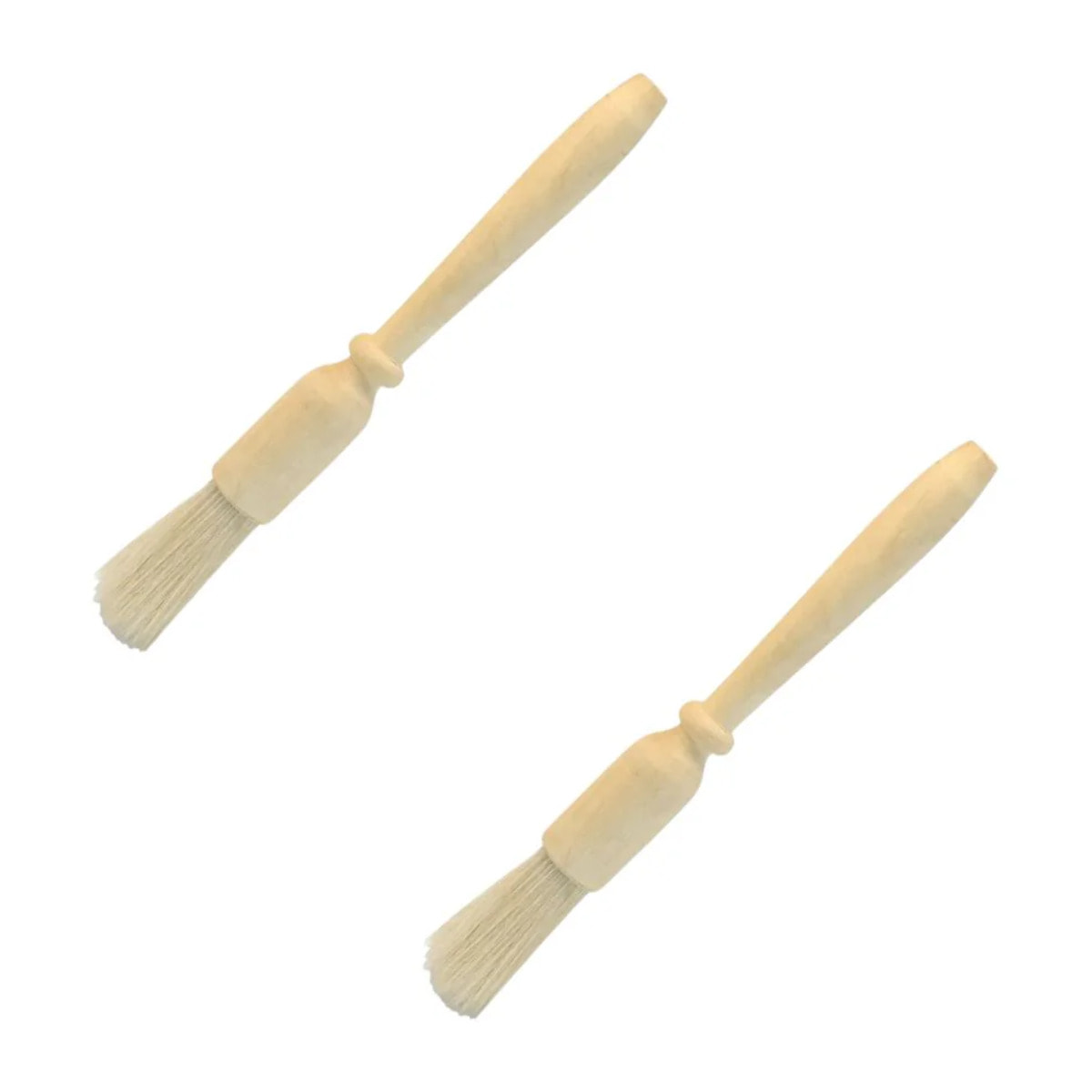 Ensemble de 2 Pinceaux de cuisine et de pâtisserie 18 cm en poils de porc Fackelmann Wood Edition