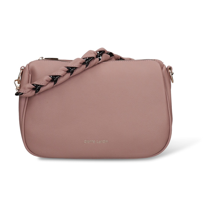 Borsa a spalla da donna - Modello Céleste Lux - Pelle vegana PU - 28.0 x 18.0 x 12.0 cm