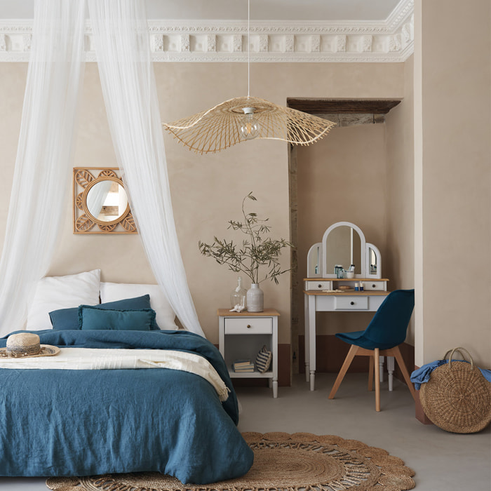 Suspension "Tess" - bambou et métal - D75 cm