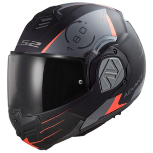 CASCO MOTO MODULAR LS2 FF906 ADVANT CODEX MATT BLACK TITANIUM (E22.06)