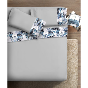 Completo letto Armonie IPERSAN Puro Cotone Mora Grigio