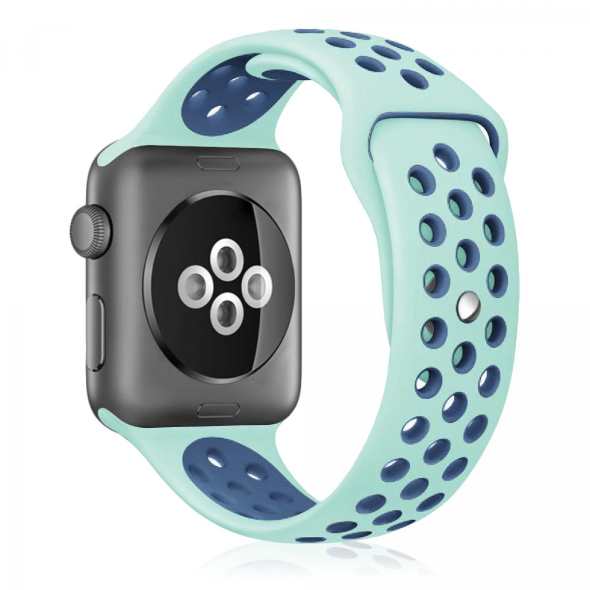 Correa deportiva de silicona Compatible con Apple Watch de: 42/44/45/49mm Talla M/L