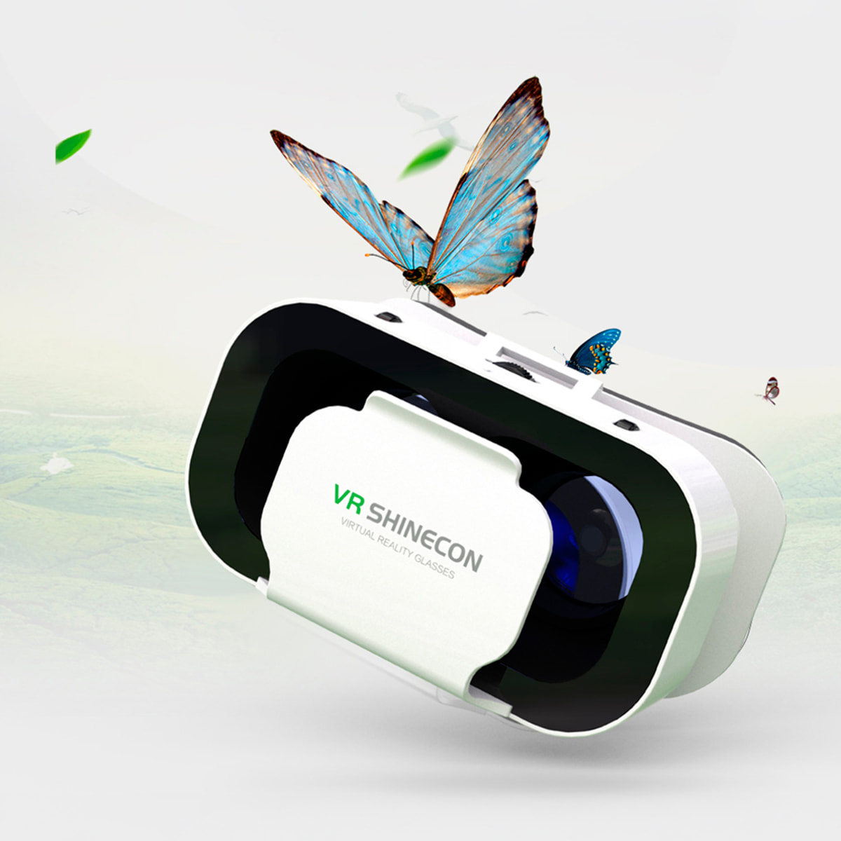 Gafas de realidad virtual G05A. Vista panorámica 360º con campo de visión de 100º. Compatibles con IOS, Android, HarmonyOS.
