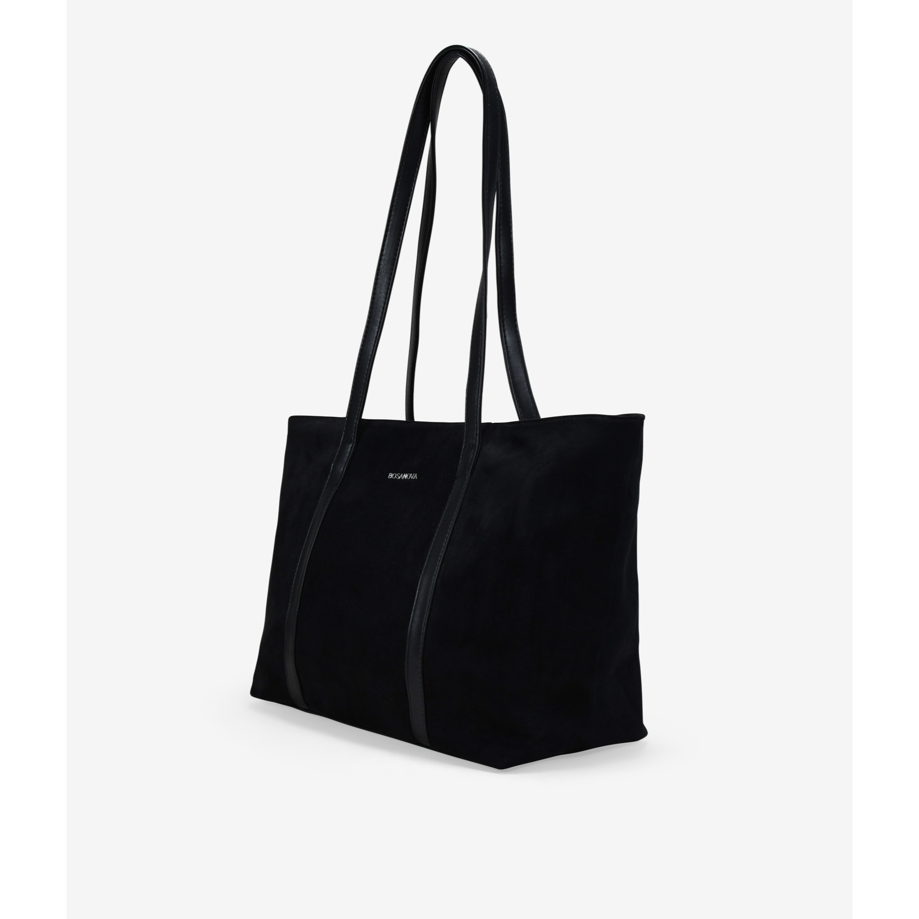 Bolso shopper negro para portátil