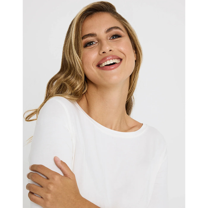 Camiseta Media Manga Beige - Kloraleen