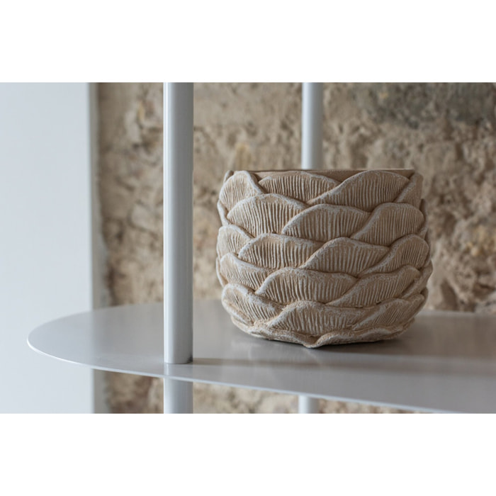 J-Line cache-pot - ciment - beige - medium