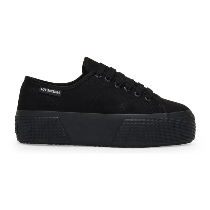 Superga - Zapatos de mujer Mujer Negro - 3790 Microfiber Leggera