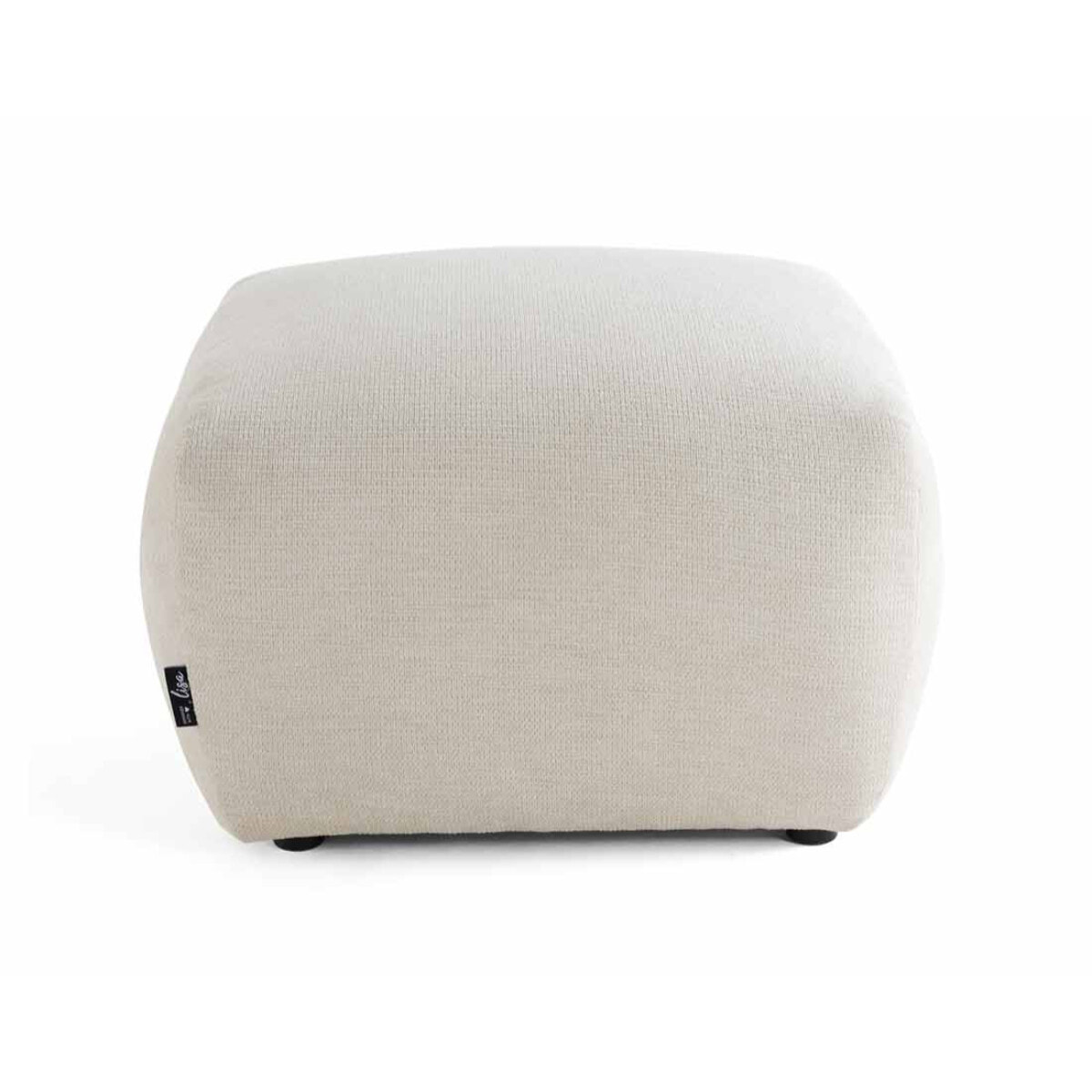 Sorrente - pouf - en tissu texturé - Beige