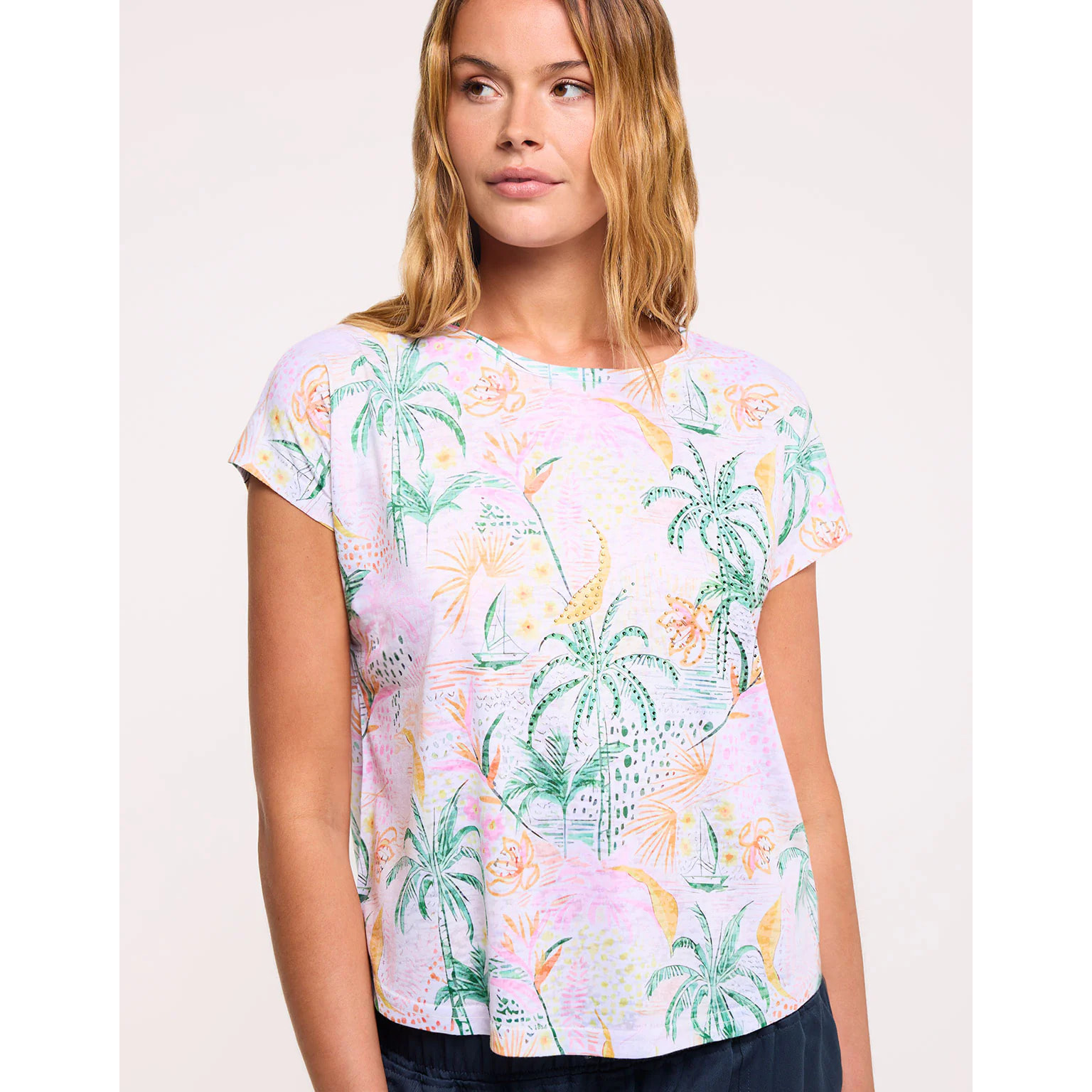 Camiseta Palmeras Multicolor - Triche