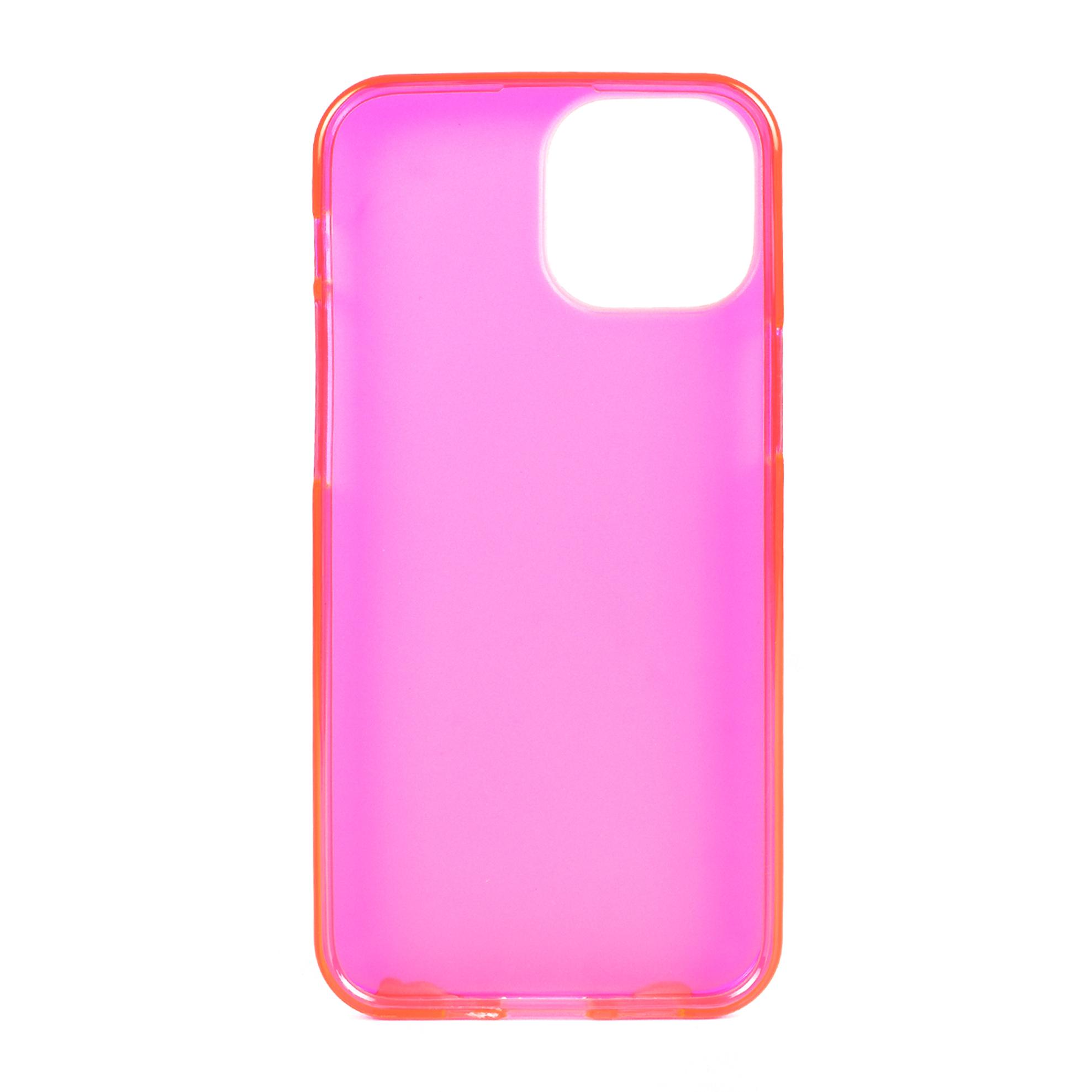 Custodia in silicone per iPhone 13 Mini. Finitura opaca semi trasparente con bordi lucidi.