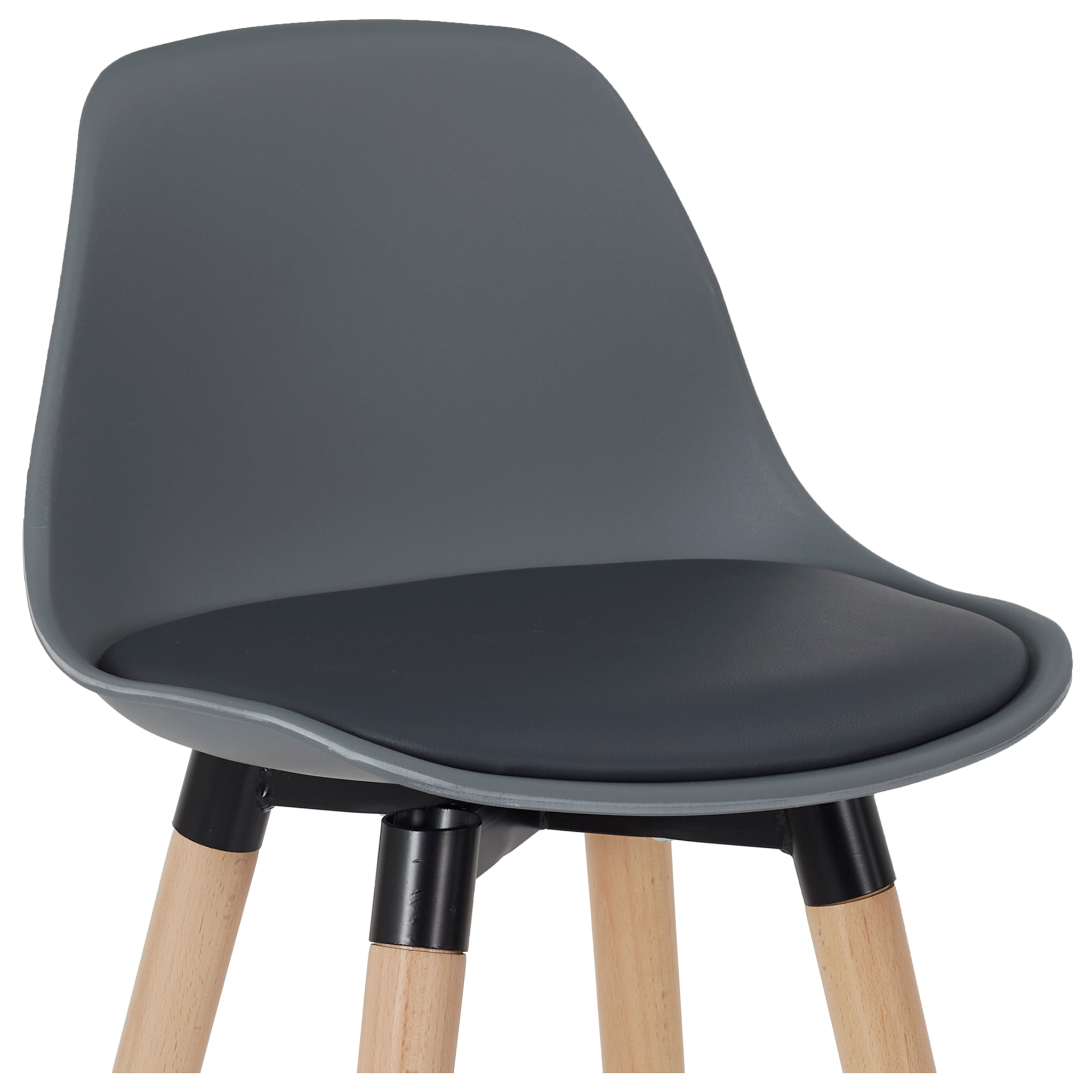 Tabouret De Bar Walt Gris - Lot De 2