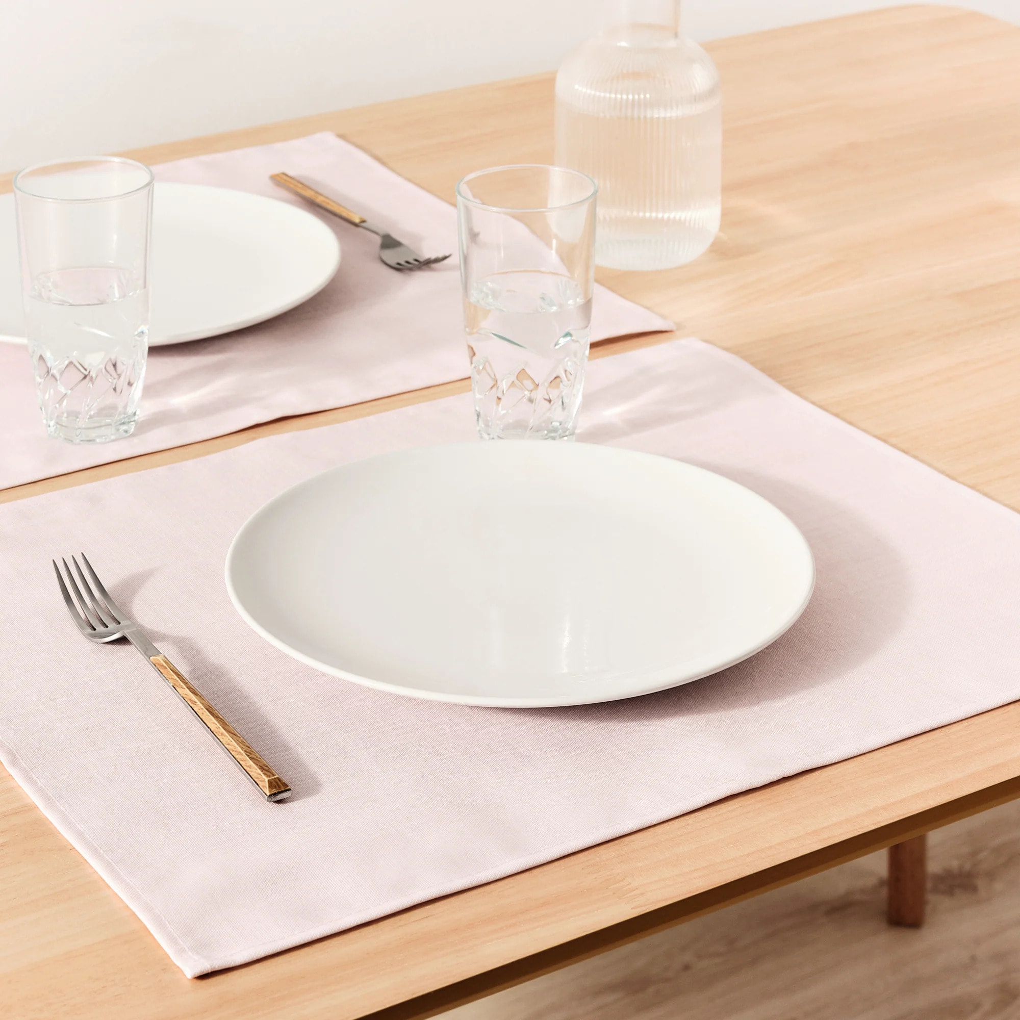 Lot de 2 sets de table Rose 50x40 cm