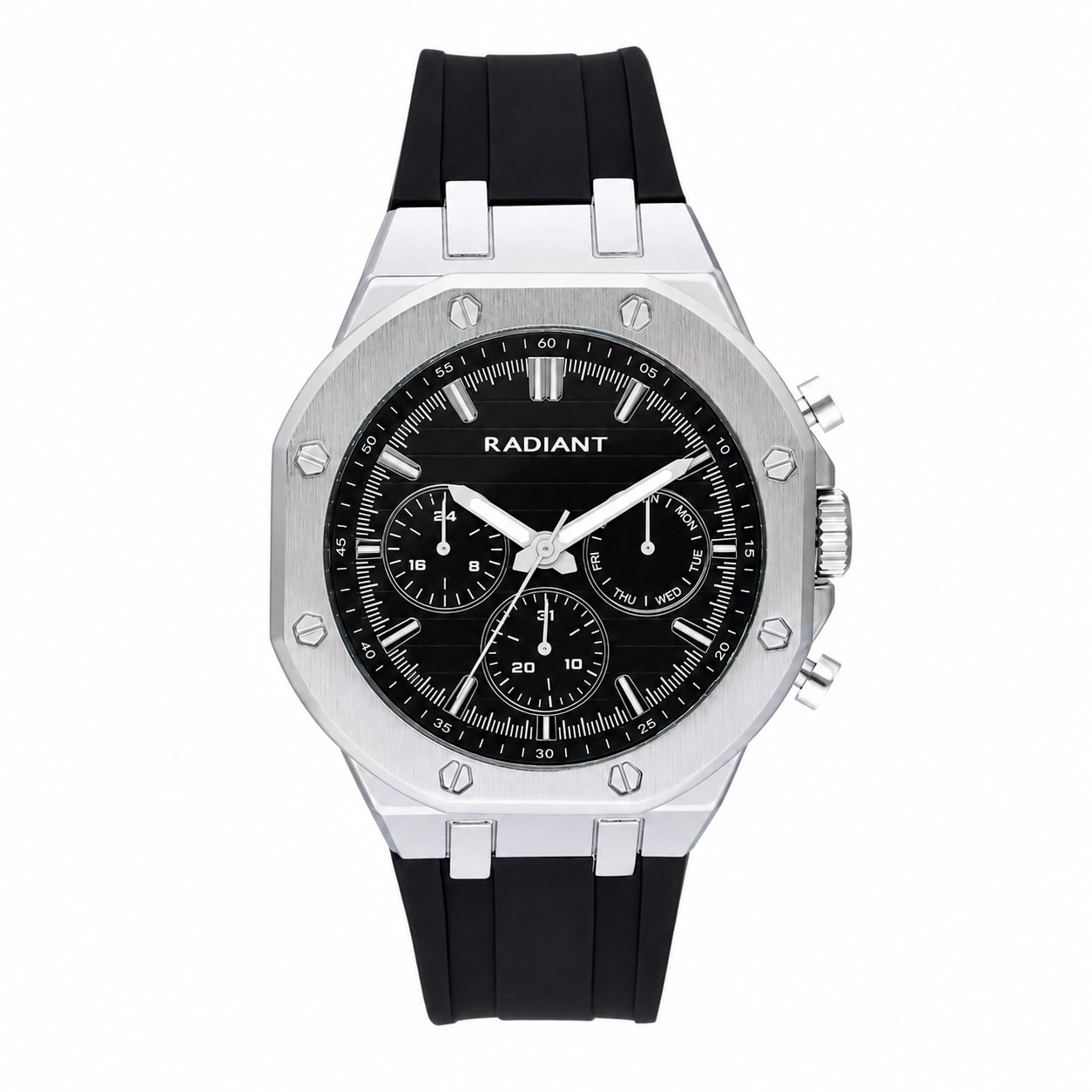 Reloj Radiant RA651704 Hombre Analogico Cuarzo con Correa de Silicona