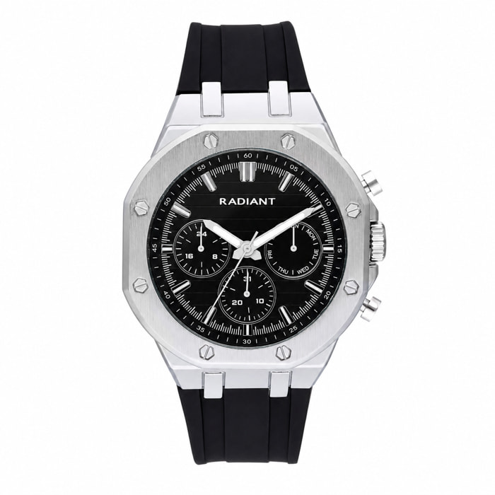 Reloj Radiant RA651704 Hombre Analogico Cuarzo con Correa de Silicona