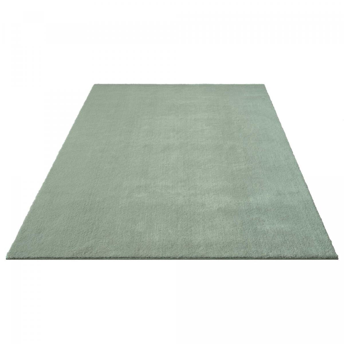 Tapis salon MITA, soft et soyeux, tapis uni à l'aspect Shaggy