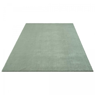 Tapis salon MITA, soft et soyeux, tapis uni à l'aspect Shaggy