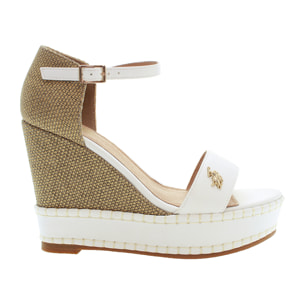 U.S. Polo Assn. - Sandali AYLIN025W/5YC1 in canvas per donna