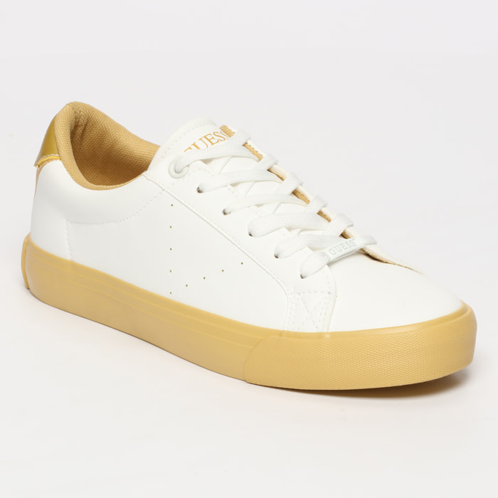 Sneakers Julia - blanco natural y camel