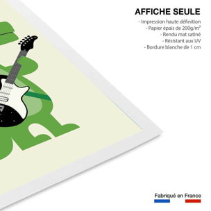 Affiche enfant rock croco Affiche seule