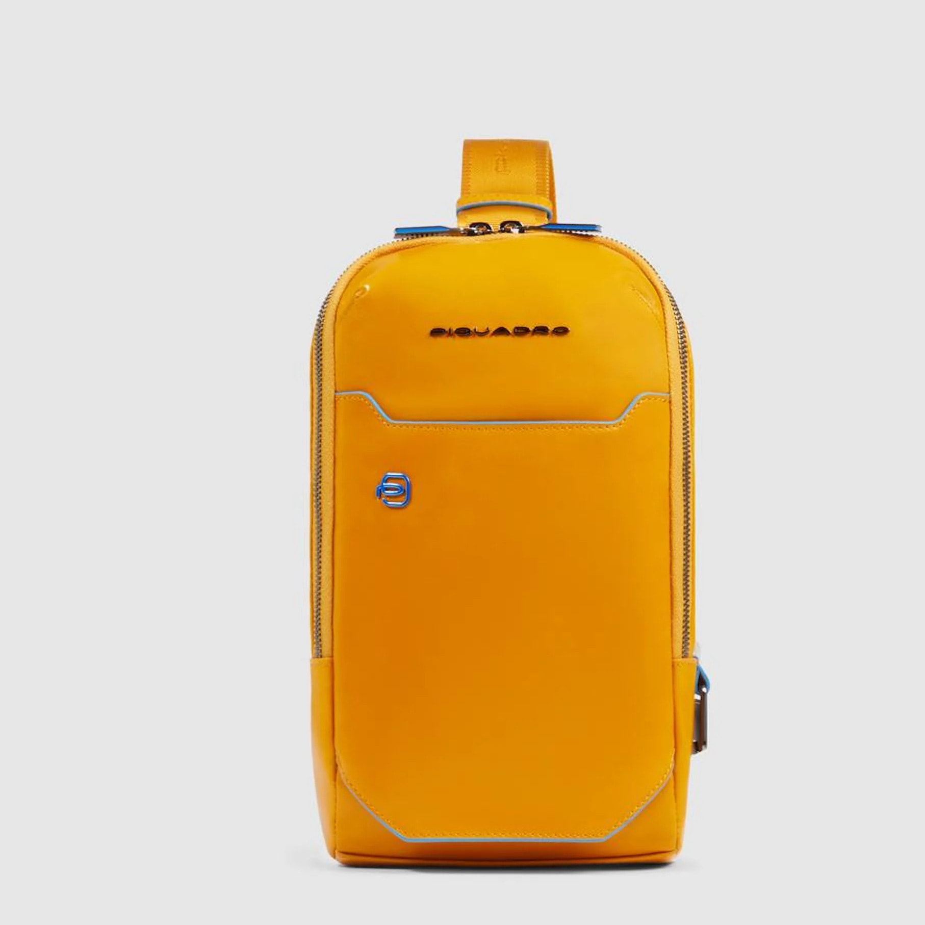 Piquadro Zaino monospalla personalizzabile in pelle porta iPad®mini