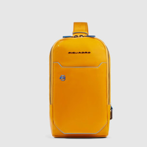 Piquadro Zaino monospalla personalizzabile in pelle porta iPad®mini