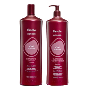 FANOLA Kit Wonder Curl Shampoo 1000ml + Conditioner 1000ml