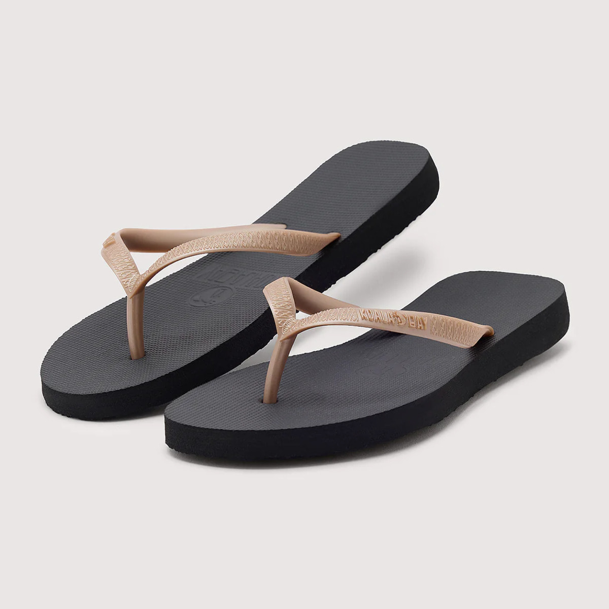 Chancla Dedo Negro y Oro - Mundaka