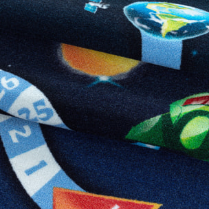 PLAY - Tapis enfant jeu de l'oie espace bleu - PLA2910BLE