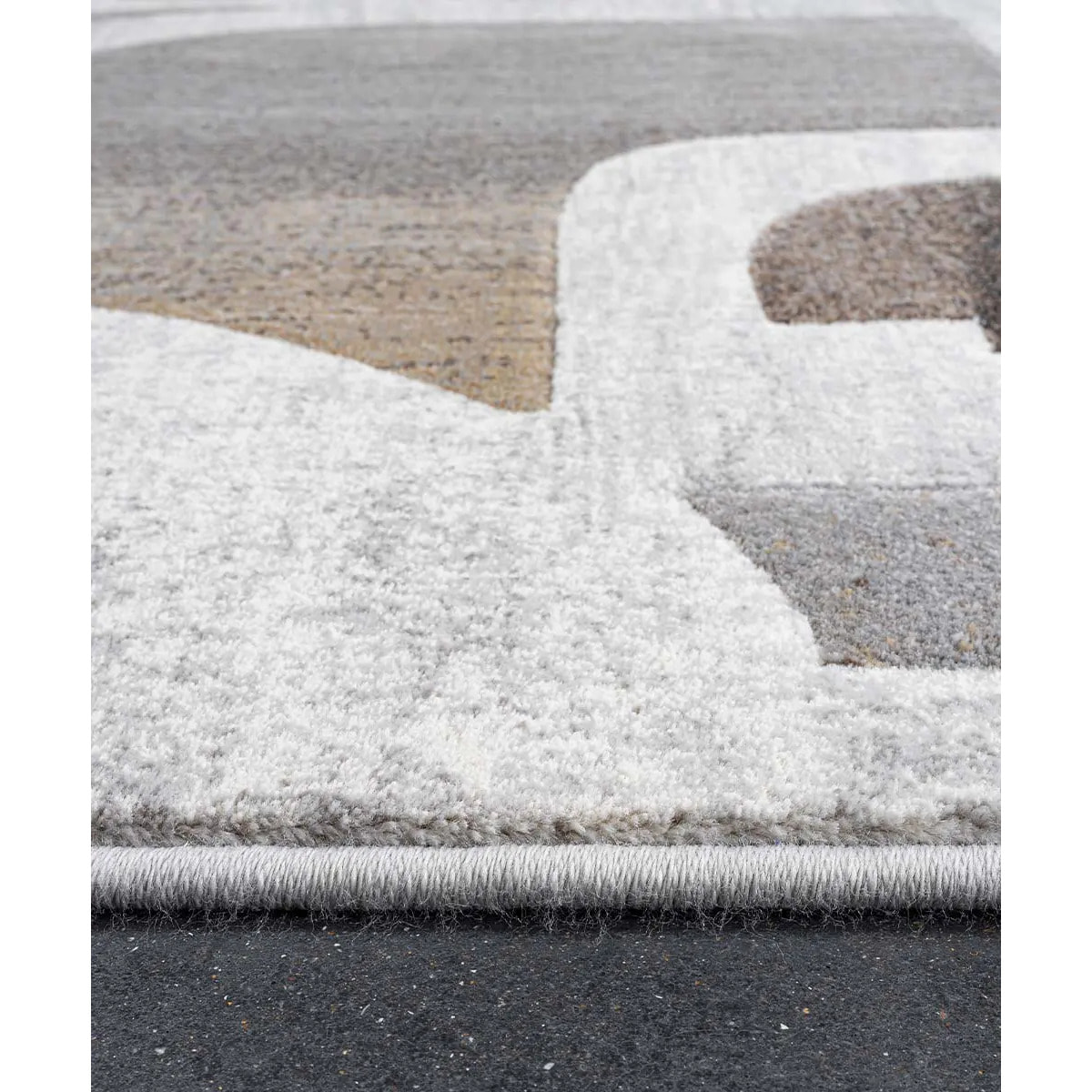 Tappeto Salotto Beige Grigio Marrone