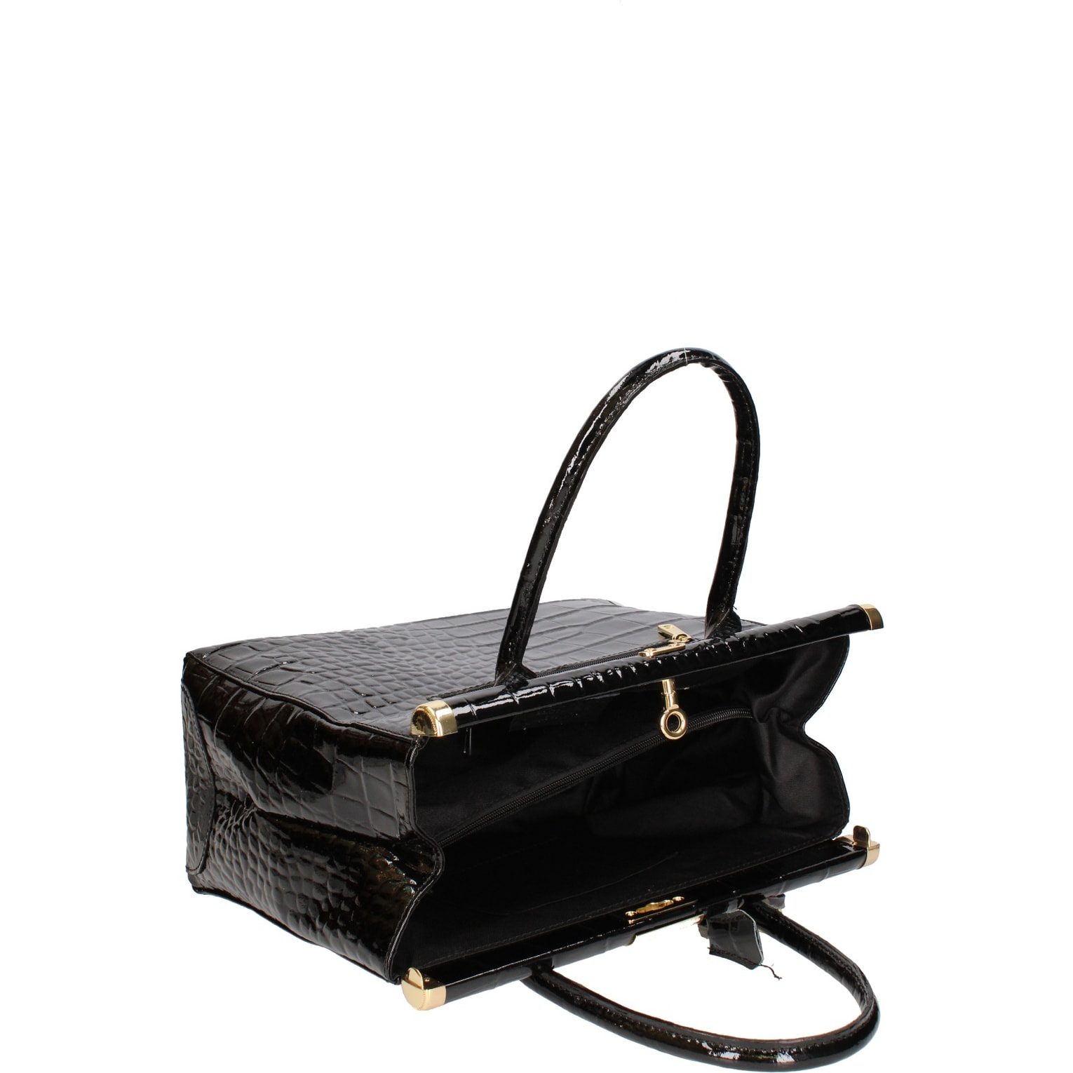 Borsa a mano da donna - Modello Delfina - Vera pelle - 32.0 x 28.0 x 15.0 cm