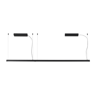 VICO 1150 Lampe suspension noire avec fleuron de surface