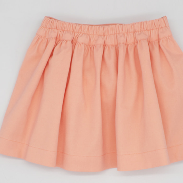 FALDA SARGA NARANJA CON CANESÚ