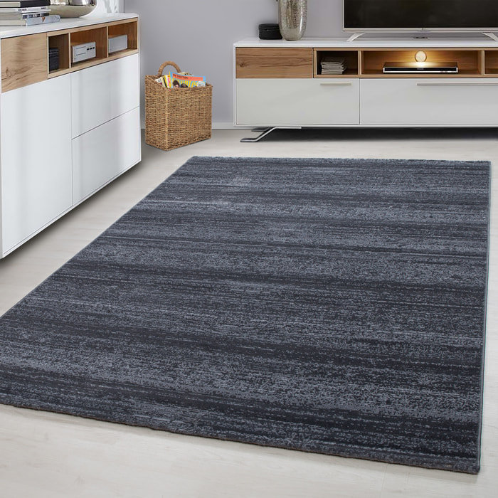 PLUS - Tapis uni à poils courts gris - PLU8000GRI