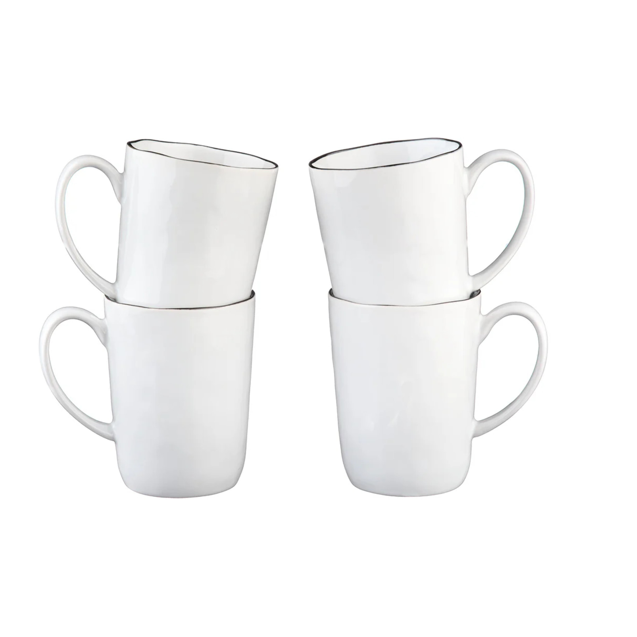 Mug PURE 40cl - 4 pièces - Blanc Neige