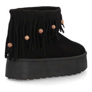 Botín australiano mujer con flecos y plataforma