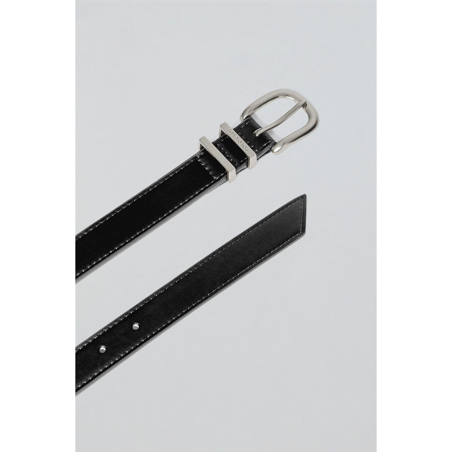 Cinturón Blossom negro con grabado Polo Club