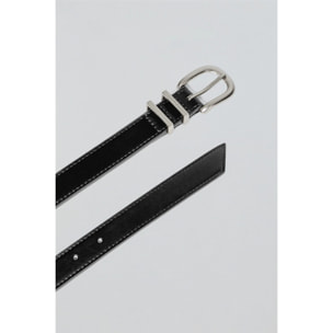 Cinturón Blossom negro con grabado Polo Club