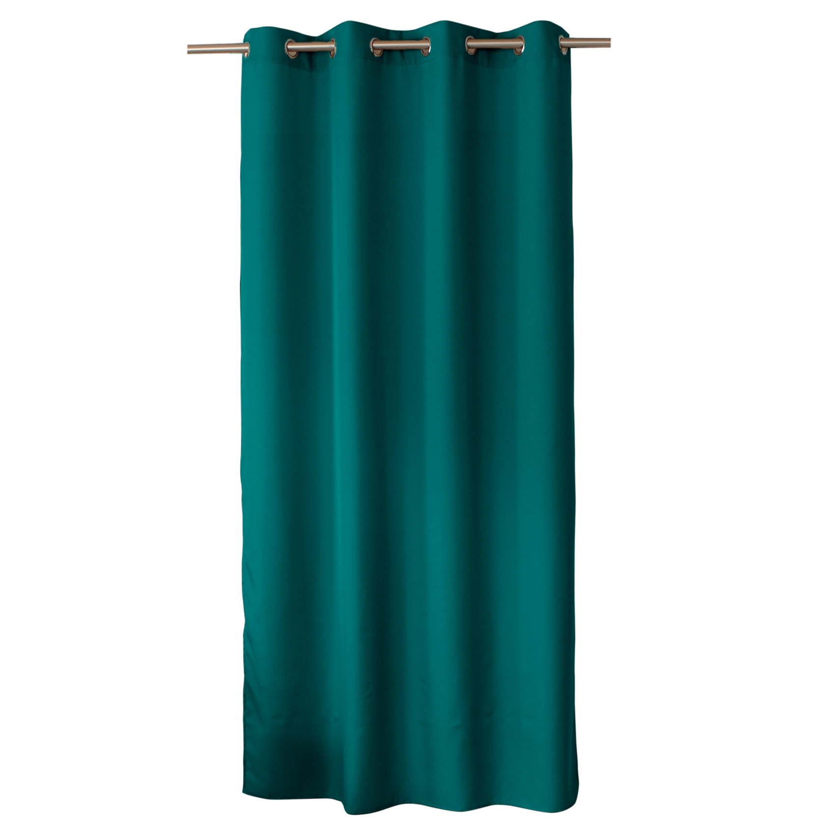 Rideau uni à oeillets - Vert emeraude