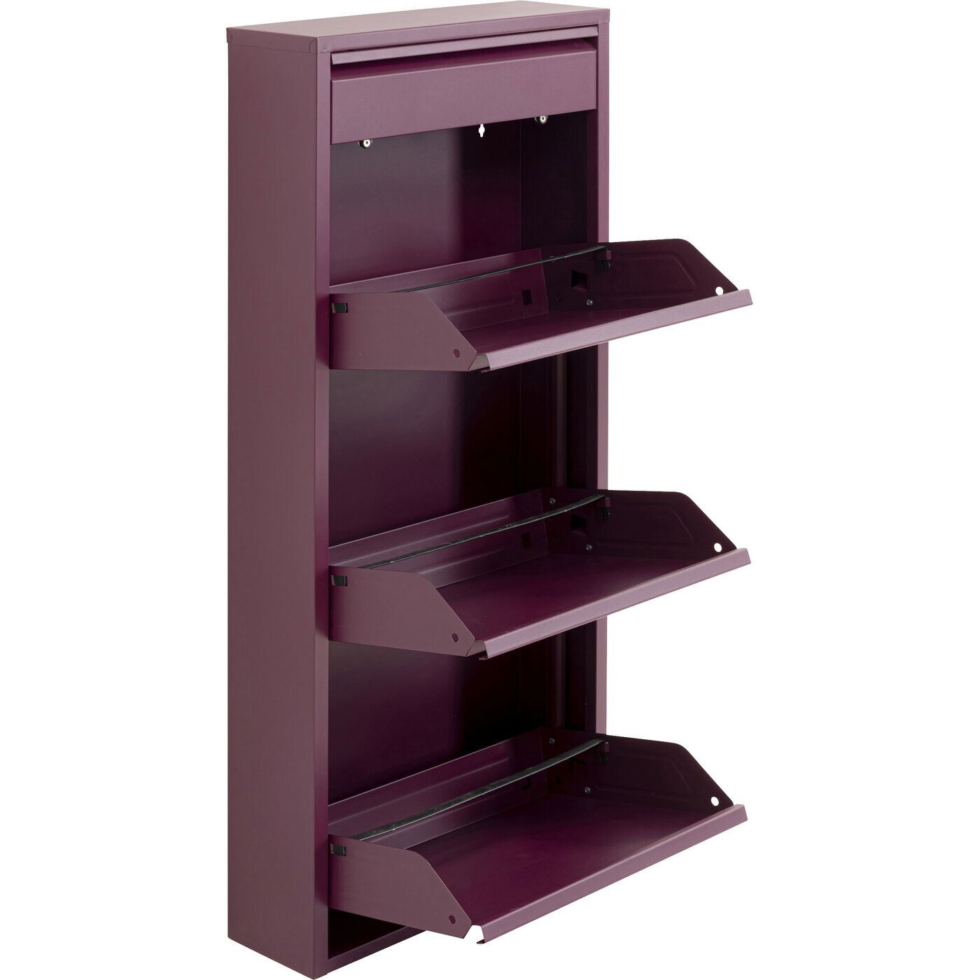 Casier à chaussures Caruso violet 3+1 tiroirs Kare Design