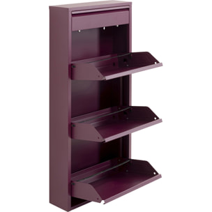 Casier à chaussures Caruso violet 3+1 tiroirs Kare Design