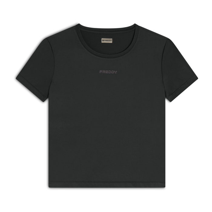 T-shirt comfort fit con maniche corte in tessuto tecnico